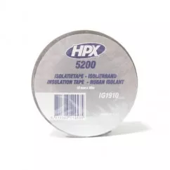 Лента HPX ПВХ изоляционная 19мм*10м серая (IG1910)