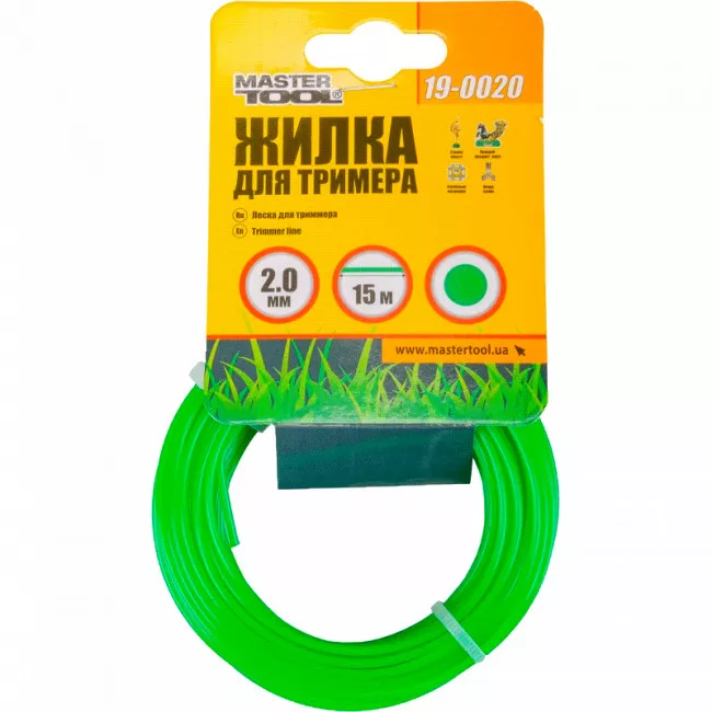Лісочка для тримера 2,00 мм* 15 м, "коло" MASTERTOOL (19-0020)