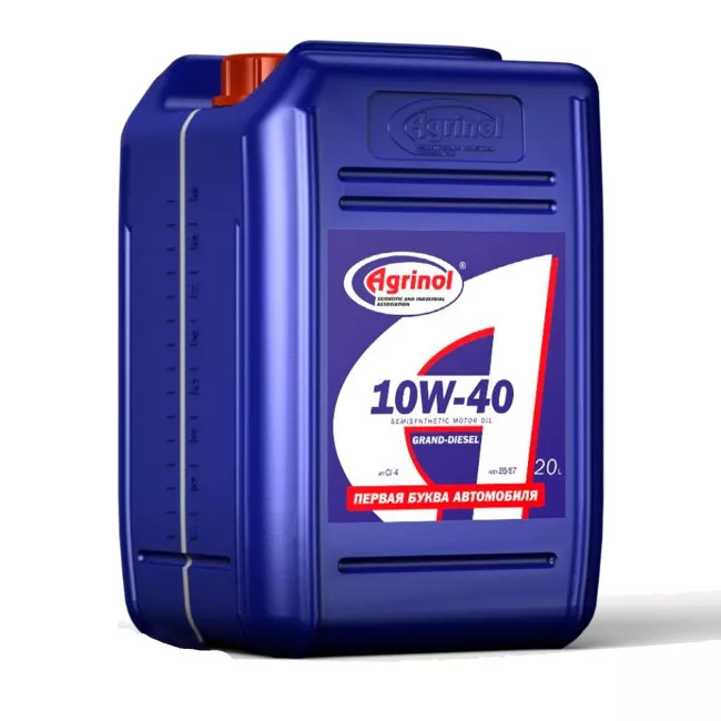 Моторное масло Агринол GRAND-DIESEL 10W-40 CI-4 10л Моторное масло Агринол GRAND-DIESEL 10W-40 CI-4 10л