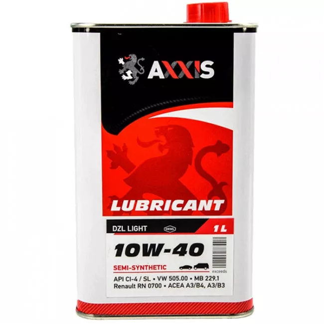 Моторное масло AXXIS 10W-40 DZL Light 1л