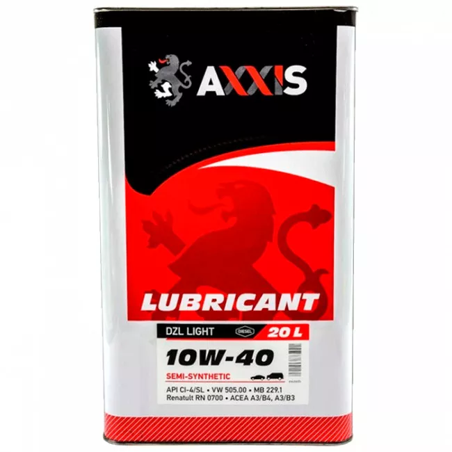 Моторна олива AXXIS 10W-40 DZL Light 20л
