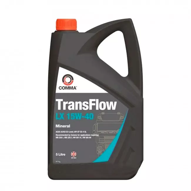 Моторна олива COMMA TRANSFLOW LX 15W-40 5л (C557EC)