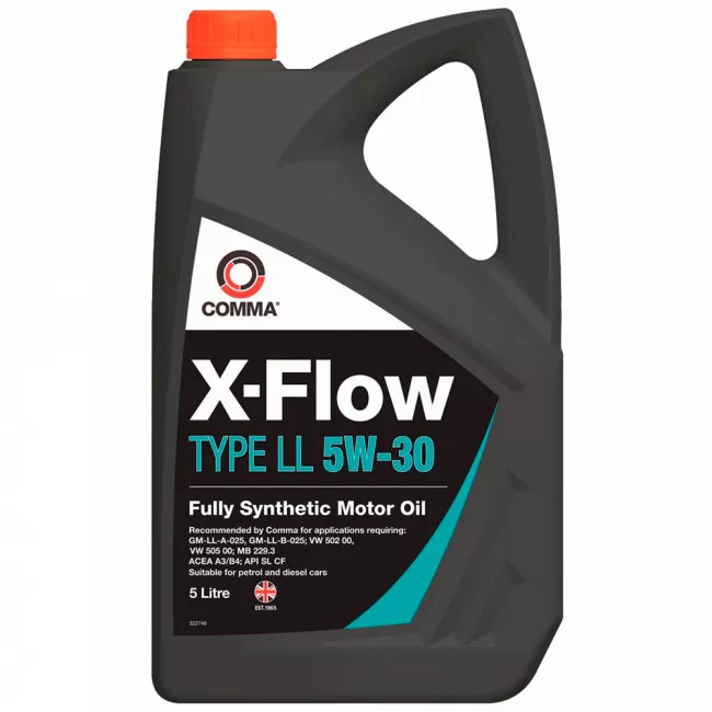 Моторна олива COMMA X-FLOW LL 5W-30 SYN. 5л (B2EB68)
