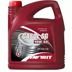 Масло моторное Favorit "Gasol SG SAE 10W-40 API SG/CD", 5л (4810446000979)
