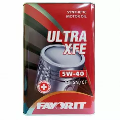 Масло моторное Favorit "Ultra XFE SAE 5W-40 API SN/CF metal" 1л (4810446007923)