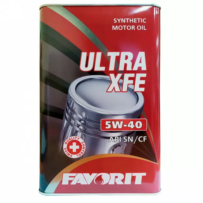 Моторное масло Favorit Ultra XFE SAE 5W-40 API SN/CF metal 1л (4810446007923)