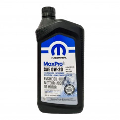 Масло моторное Mopar Synthetic MaxPro+ 0W-20, 0,946л (68523994AA)