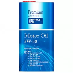 Масло моторное OPEL/CHEVROLET Synthetic Engine Oil 5W-30 (API SN/CF/ACEA C3/VW 502/505 01) металл 5л (FF6717-5ME)