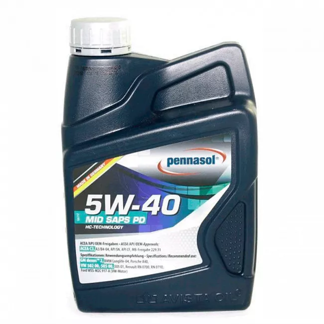 Моторна олива PENNASOL MID SAPS PD 5W-40-1 л