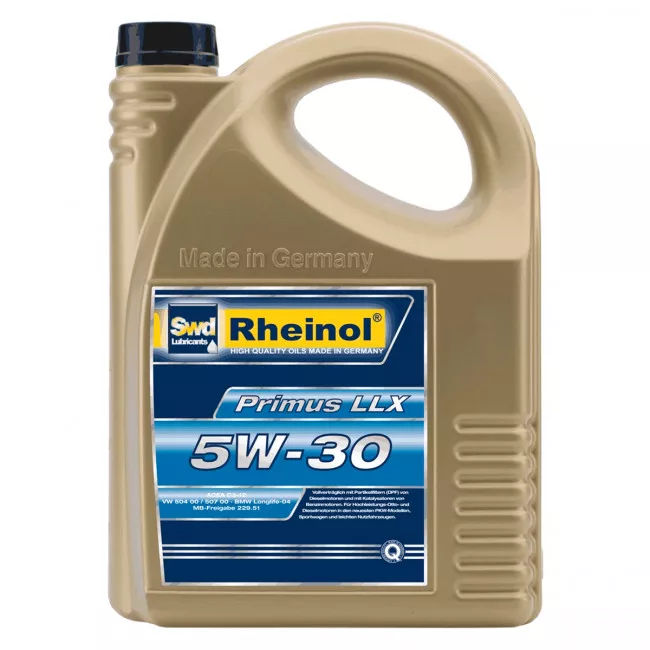 Моторное масло SWD Rheinol Primus LLX 5W-30 4л (31180,485 У)