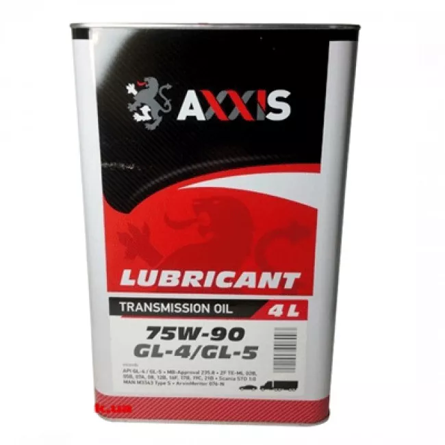 Трансмісійна олива AXXIS 75W-90 GL-4/GL-5 4л