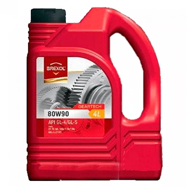 Трансмиссионное масло BREXOL GEARTECH 80W-90 GL-4/GL-5 4л Трансмиссионное масло BREXOL GEARTECH 80W-90 GL-4/GL-5 4л