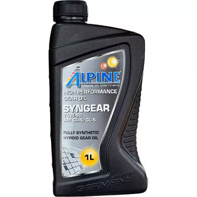 Трансмиссионное масло Alpine Syngear 75W-90 GL-4/GL-5 1л (0745-1) (23709)