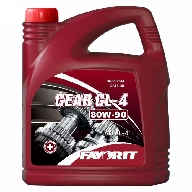 Масло трансмиссионное Favorit "Gear GL-4 SAE 80W-90 API GL-4", 4л (4810446004977)