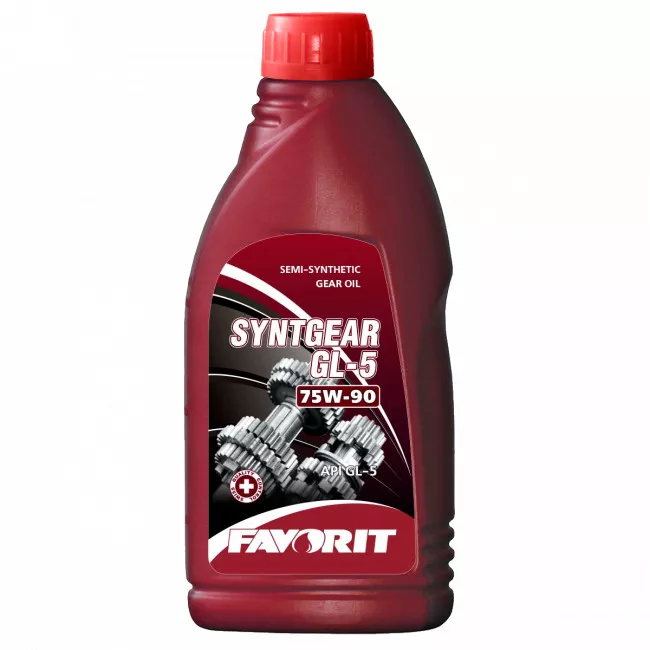 Масло трансмиссионное Favorit "Syntgear GL-5 SAE 75W-90 API GL-5", 1л (4810446005646)
