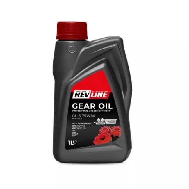 Трансмиссионное масло Revline GL-5 75W-80 1л (REVSEMGL575W801L)