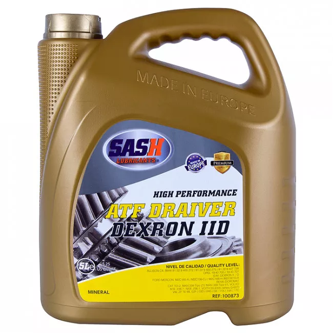 Трансмісійна олива SASH ATF DRAIVER DEXRON II-D 5л (100873)