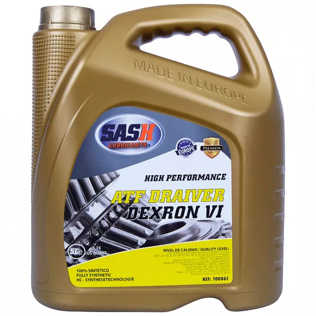 Масло трансмиссионное SASH ATF DRAIVER DEXRON VI 5л (100861)