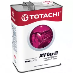 Масло трансмиссионное TOTACHI ATF DEX-III 4л (TTCH ATF D-III/4)
