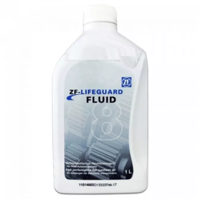 水。 Масло трансмиссионное ZF LIFEGUARDFLUID 8 1л (S671.090.312