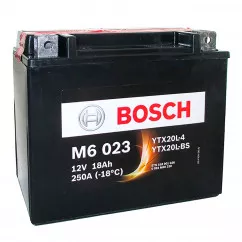 Мото акумулятор Bosch AGM 6СТ-18Ah (-/+) (0 092 M60 230)