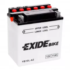 Мото акумулятор Exide 6СТ-11Аh (-/+) (YB10L-A2 EXIDE)