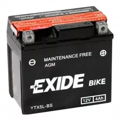 Мото акумулятор EXIDE 12В 4Ah АЗЕ 70А (YTX5LBS)