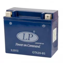 Мото аккумулятор LP Battery GEL 6СТ-20Ah (+/-) (GTX20-BS)