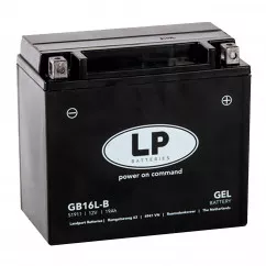 Аккумулятор LP BATTERY GEL 6СТ-16Ah (-/+) (GB16L-B)
