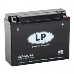 Аккумулятор LP BATTERY GEL 6СТ-16Ah (-/+) (GB16AL-A2)