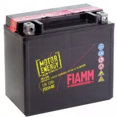 Мото акумулятор Fiamm 6СТ-12Аh (+/-) (FTX14-BS)