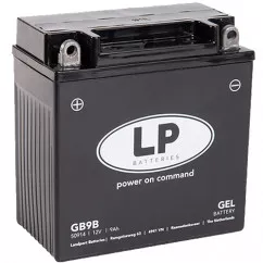 Мото аккумулятор LP Battery GEL 6СТ-9Ah (+/-) (GB9B)
