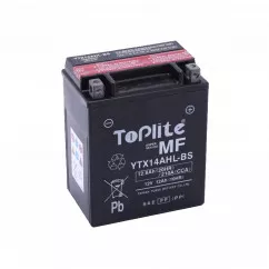 Мото аккумулятор TOPLITE 12.6Ah АзE 210A (YTX14AH-BS)