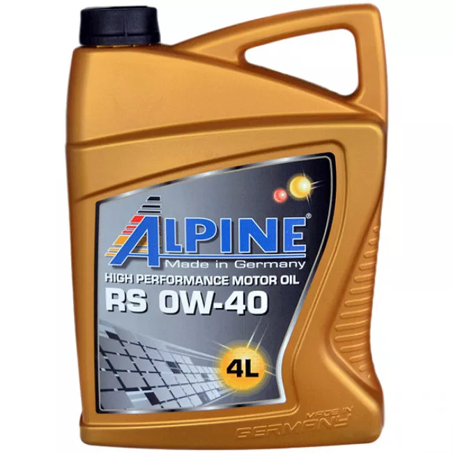 Олива моторна Alpine RS 0W-40 4л (0225-4)