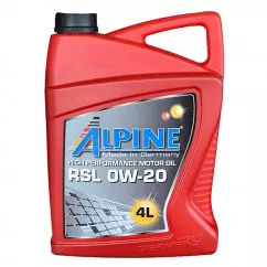 Моторное масло Alpine RSL 0W-20 4л