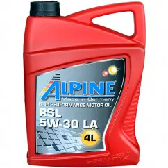 Моторное масло Alpine RSL LA 5W-30 4л