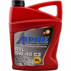 Масло моторное Alpine RSL C3 5W-40 (RSL LA) 4л (0175-4)