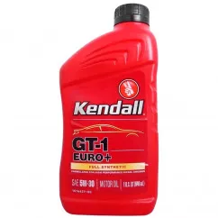 Моторна олива Kendall GT-1 EURO+ Premium Full Synthetic Motor Oil 5W-30 0,946 л (1076588)