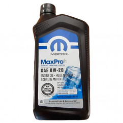 Моторное масло Mopar MaxPro+ SAE 0W-20 Engine Oil 0,946л (68218950AC)
