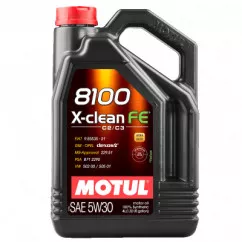 Моторне масло MOTUL 8100 X-CLEAN 5W-40 4л (104560)