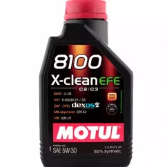 Олива моторна MOTUL 8100 X-clean EFE 5W-30 1л (107210) (814001)