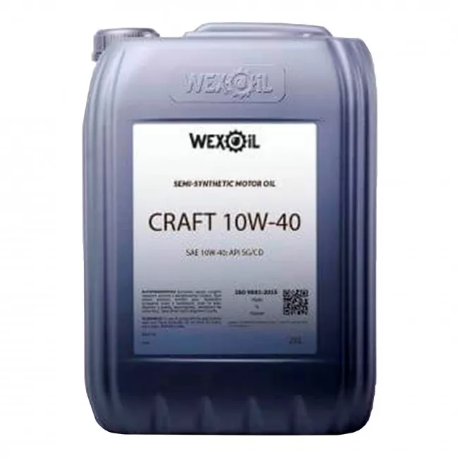 Моторное масло Wexoil Craft SAE 10W-40 20л