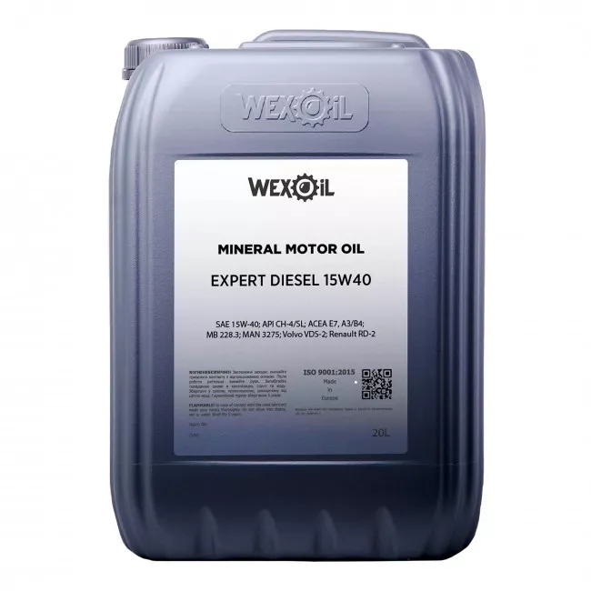 Моторное масло Wexoil Expert Diesel 15W-40 20л Моторное масло Wexoil Expert Diesel 15W-40 20л