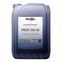 Моторное масло Wexoil Profi SAE 5W-40 20л