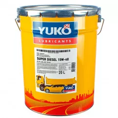 Моторна олива YUKO SUPER DIESEL 15W-40 20л (4820070240580)