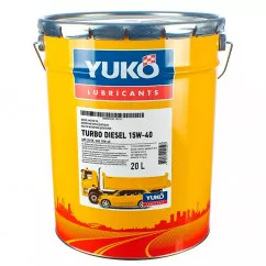 Моторна олива YUKO Turbo Diesel 15W-40 20л (4820070240597)