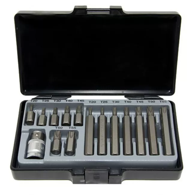 Набор бит FORCE TORX 10мм: 1/2" 15шт (4156)