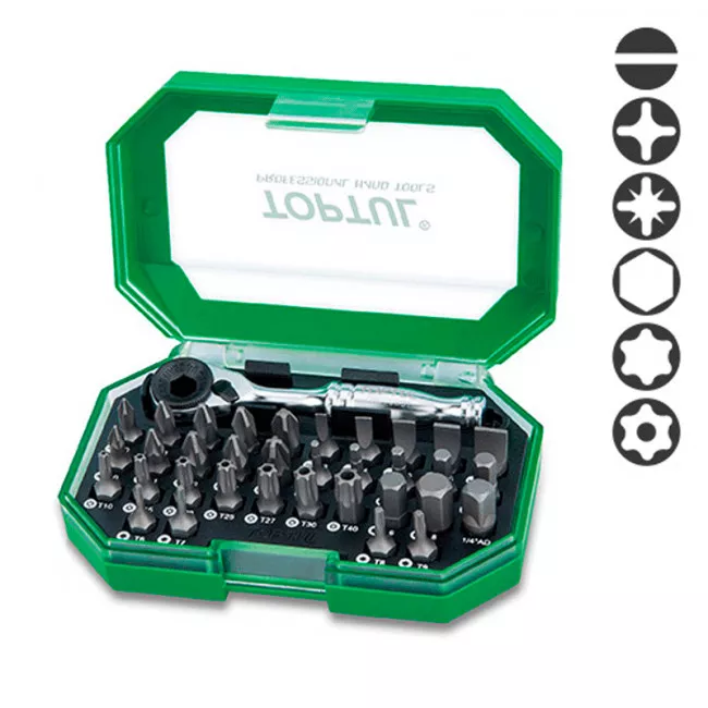 Набор бит TOPTUL 1/4" 35ед. (GACW3504)