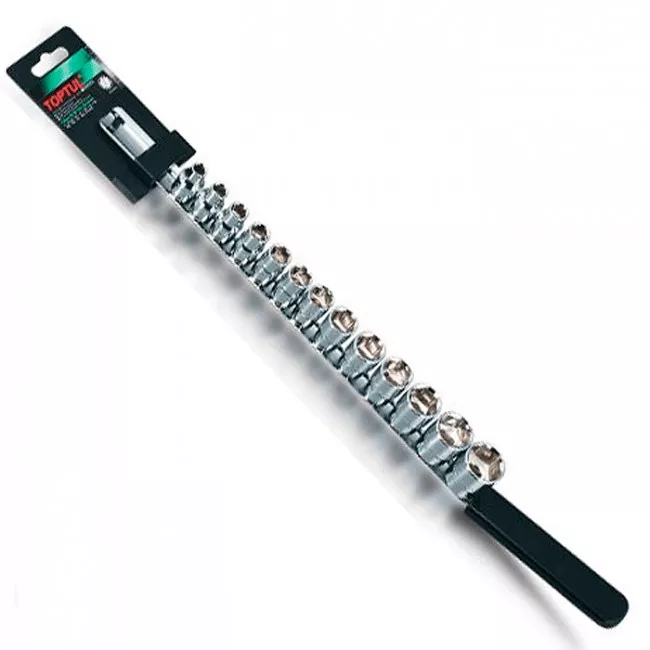 Набор дюймовых головок торцевых TOPTUL 1/2" 20 ед. на планке (GAAQ1608U)