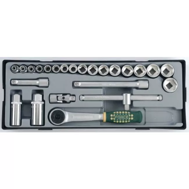 Набір головок та воротков FORCE 3/8" (T3251-72-5)